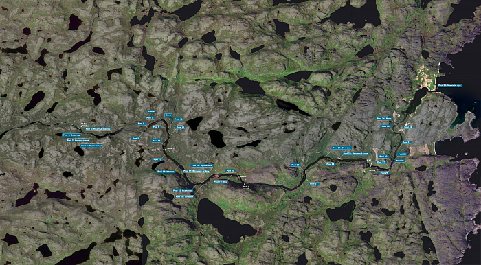 River map Olenka